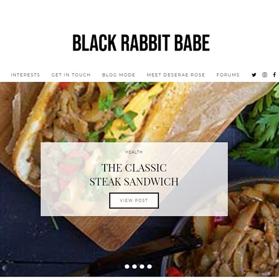 Black Rabbit Babe website